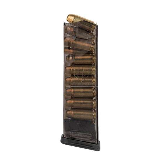 Magazines High Capacity Elite Tactical Systems Group Ready Series ETS FITS GLOCK 22 23 24 27 35 - 16RD .40 MAG CARBON SMOKE